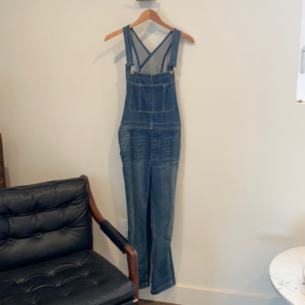 Free People denim overalls